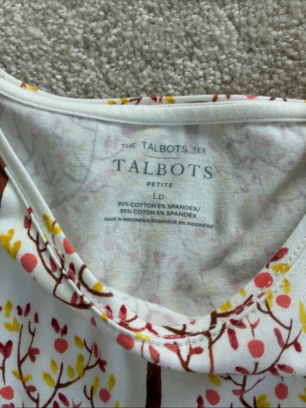 Talbots l/s Autumn Fall tee - Picture 4 of 6